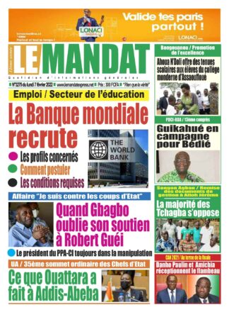 LE MANDAT 3275
