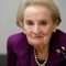 FILE PHOTO: Former U.S. Secretary of State Madeleine Albright speaks before an interview in Washington.