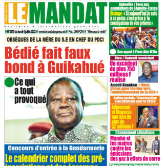 LE MANDAT 3375