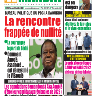 LE MANDAT DU 3 OCT 2022