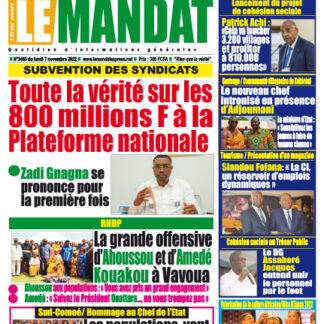 LE MANDAT 3465