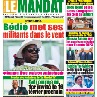 LE MANDAT DU 31 JANVIER 2022