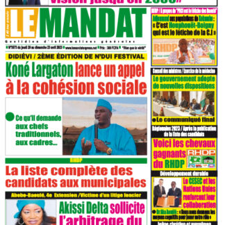 LE MANDAT 3573
