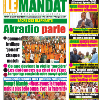 LE MANDAT 3775