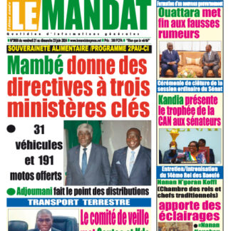 LE MANDAT 3858