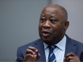 Former Ivory Coast President Laurent Gbagbo appears before the International Criminal Court in The Hague