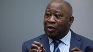 Former Ivory Coast President Laurent Gbagbo appears before the International Criminal Court in The Hague